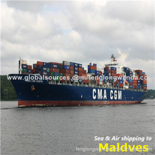 Competitive price freight agent to Male, Maldives, from Shanghai, Ningbo, Yiwu, Wenzhou